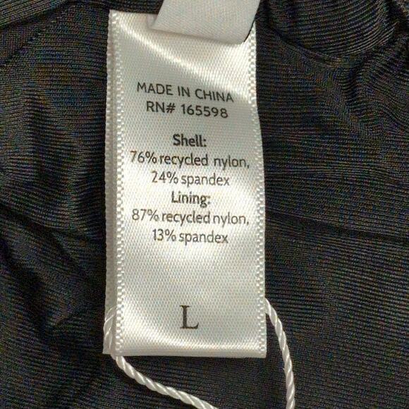 Andie The Belmar One Piece Black Tie Waist Swimwear Bathing Suit Size L New - Picture 9 of 12